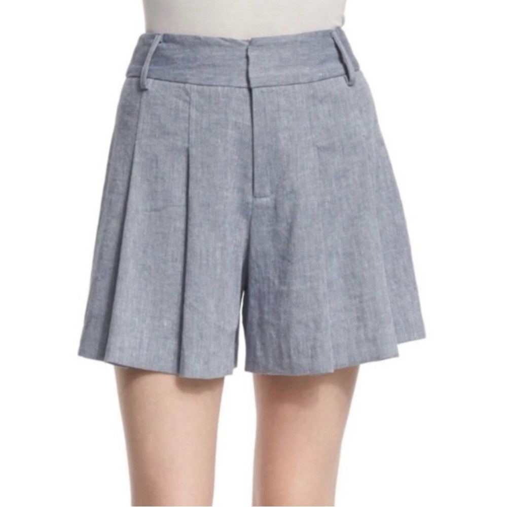 Alice + Olivia Blue High Waist Shorts